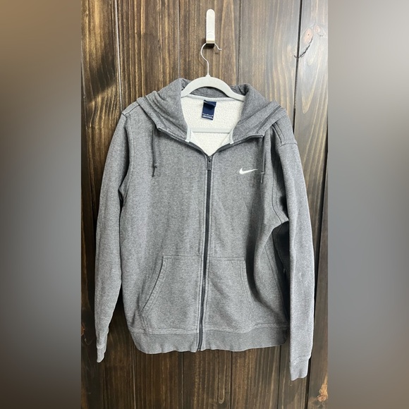 Nike Tops - Nike Heather Gray Full-Zip Hoodie